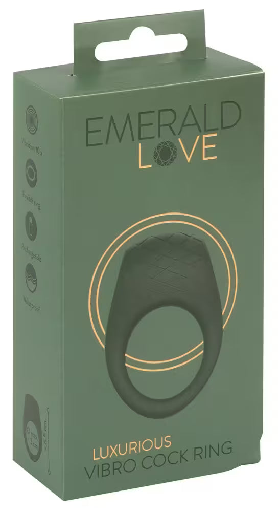 Emerald Love - vibrerandi penisringur