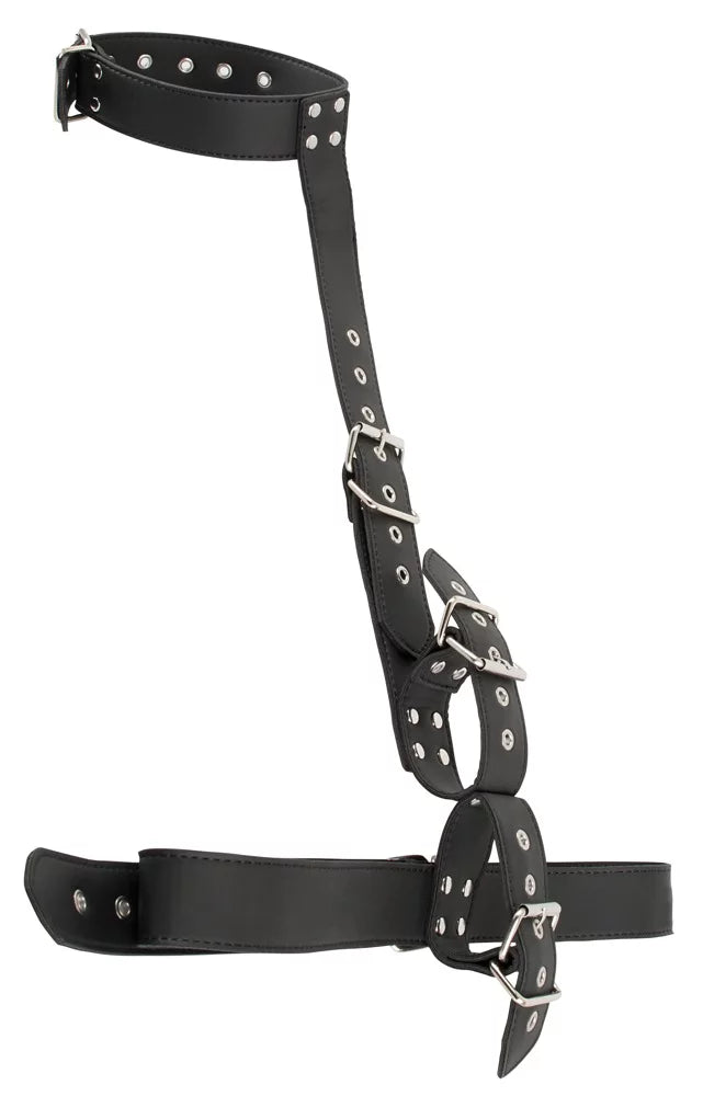 Vegan fetish neck restraints
